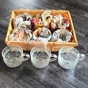 Set of 9 Vintage Mini Tea Cups Espresso Glasses